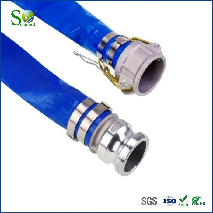 3 PVC Lay Flat Hose Camlock Couplings_ 3 PVC Lay Flat Hose Camlock Couplings_